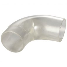 2 1/2" Clear Plastic Elbow